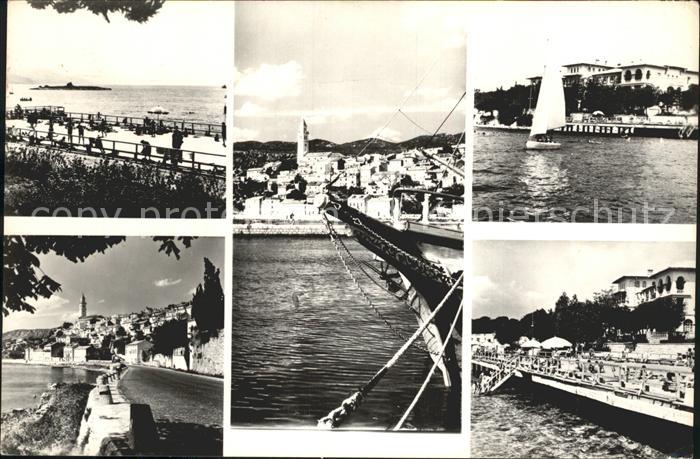 Novi Vinodolski Hafenpartie Uferstrasse Strand