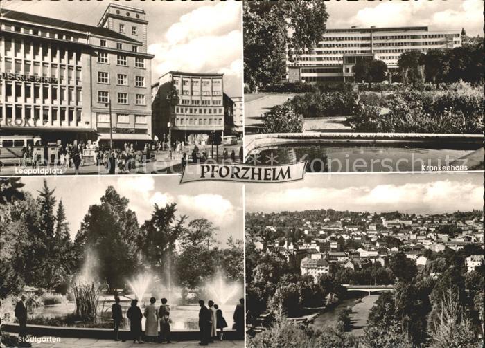 Pforzheim Leopoldplatz Krankenhaus Stadtgarten Total