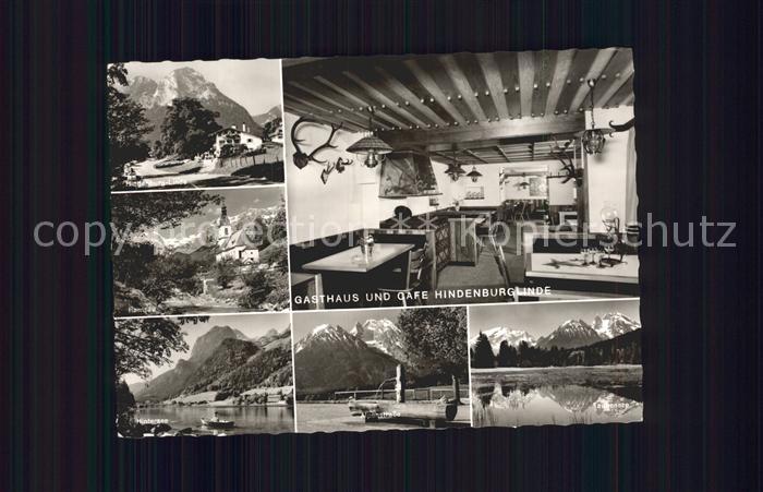 Ramsau Berchtesgaden Hindenburg Linde Cafe und Gasthaus Ramsau Hintersee Alpenst