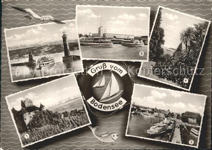 Meersburg Bodensee mit Lindau Hafeneinfahrt Friedrichshafen Insel Mainau Konstan