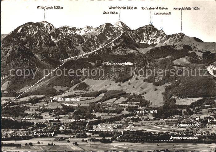 Degerndorf Inn mit Brannenburg St Margarethen Breitenberghuette Alpenpanorama