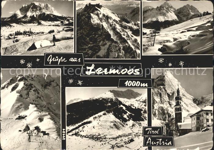 Lermoos Tirol Teilansichten Total Kirche