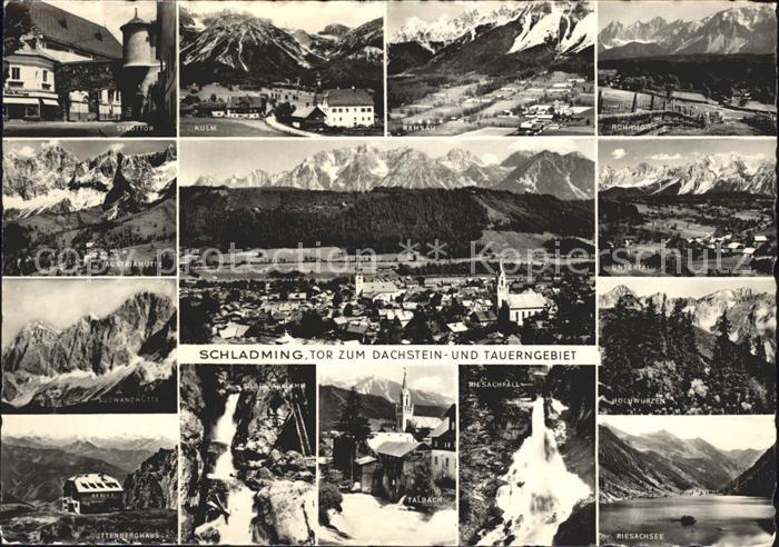 Schladming Obersteiermark Panorama Stadttor Kulm Ramsau Rohrmoos Austriahuette U