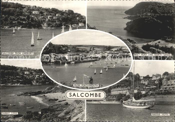 Salcombe from Limebury Bolt Head and North Sands Sunny Cove Portlemouth Marine H