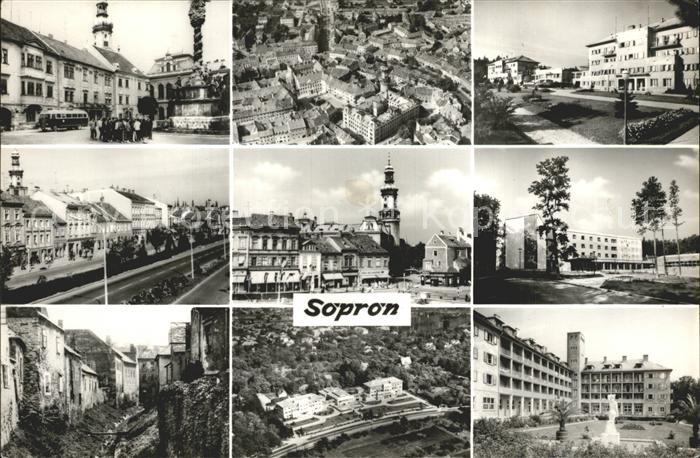 Sopron Oedenburg Orts und Teilansichten Fliegeraufnahmen