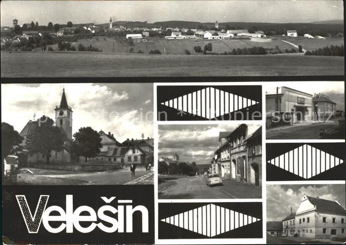 Velesin Panorama Kirche Ortsansichten