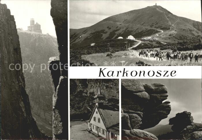 Karkonosze Schronisko PTTK Sniezka Grupa skalna Konskie Lby