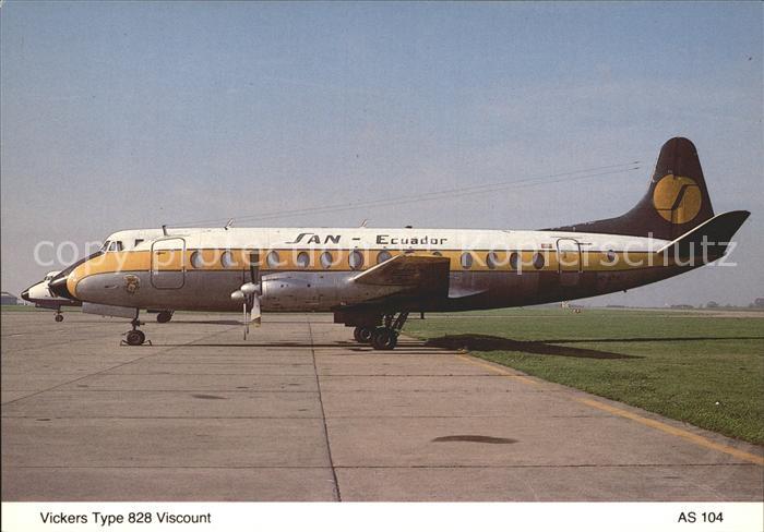 Flugzeuge Zivil SAN Ecuador Airlines Vickers Type 828 Viscount HC-ATV