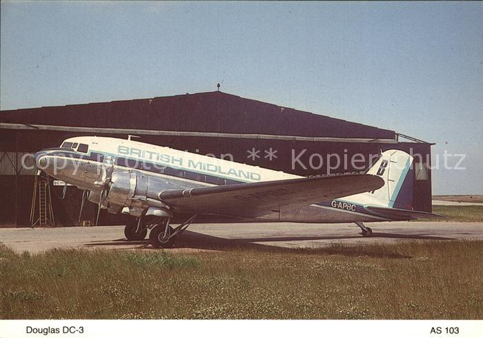 Flugzeuge Zivil British Midland Airways Douglas DC-3 G-APBC