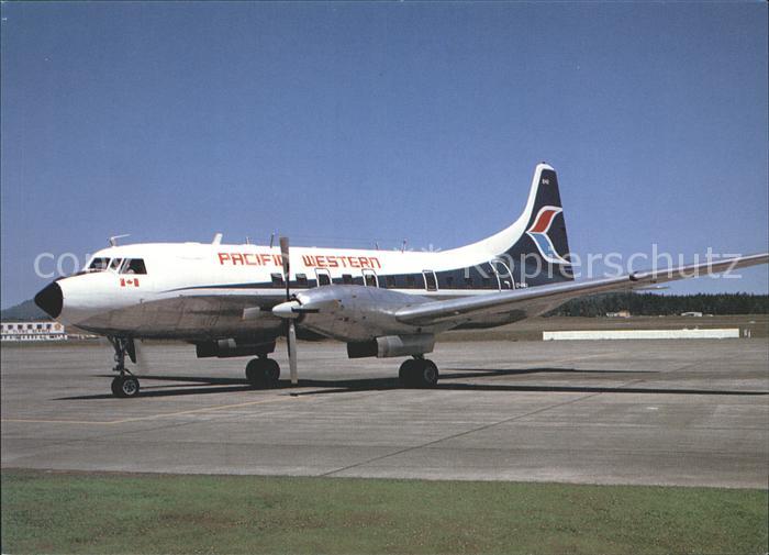 Flugzeuge Zivil Pacific Western Convair 640