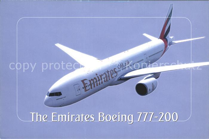 Flugzeuge Zivil Emirates Boeing 777-200
