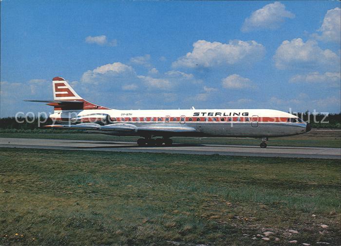 Flugzeuge Zivil Sterling Airways Sud-Aviation SE-210 Caravelle