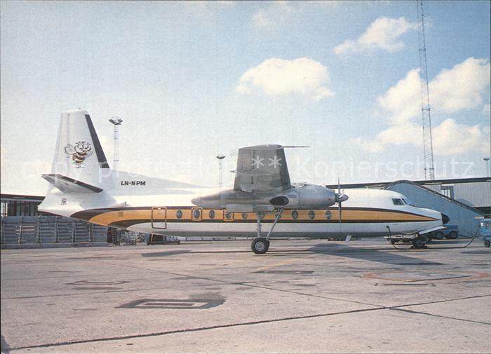Flugzeuge Zivil Air Executive Norway Busy Bee AS Fokker F27 Friendship 100