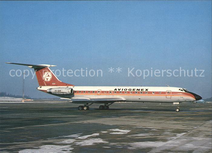 Flugzeuge Zivil Aviogenex Tupolev 134A YU-AHY