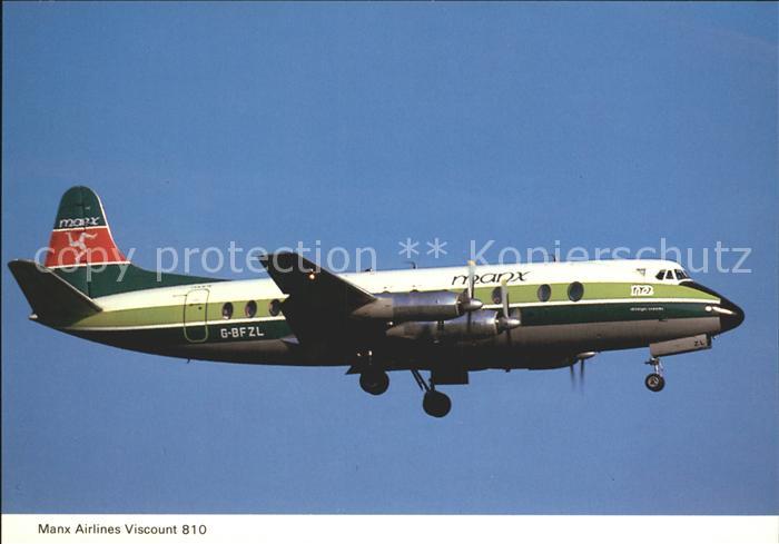 Flugzeuge Zivil Manx Airlines Viscount 810