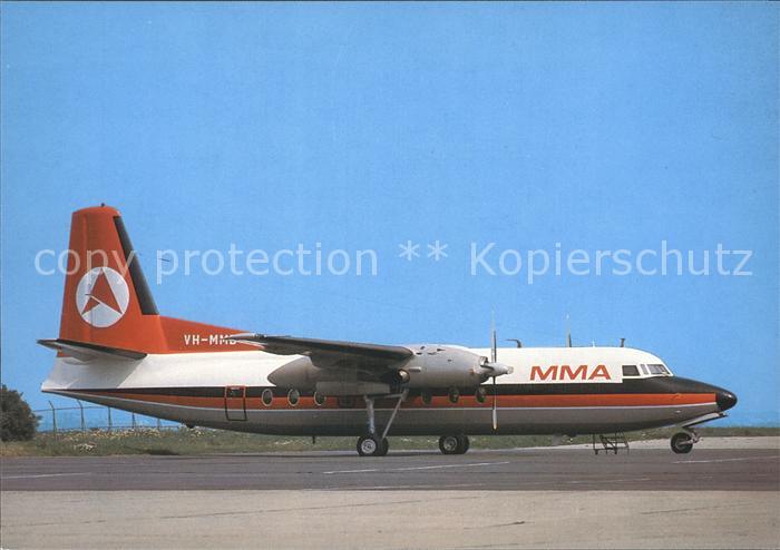 Flugzeuge Zivil MacRobertson Miller Airlines Fokker F27 Mk300 VH-MMB