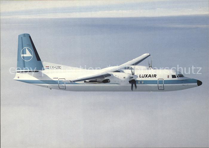 Flugzeuge Zivil Luxair Fokker 50 LX-LGC