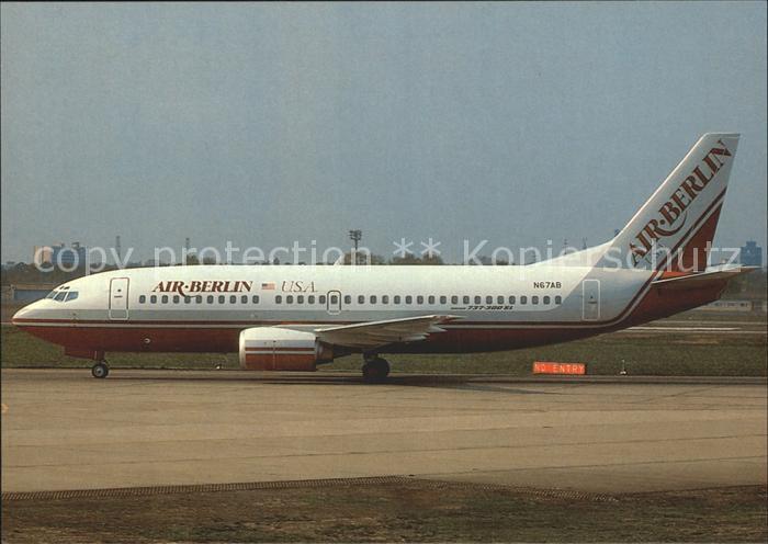 Flugzeuge Zivil Air-Berlin USA Boeing 737-3YO N67AB