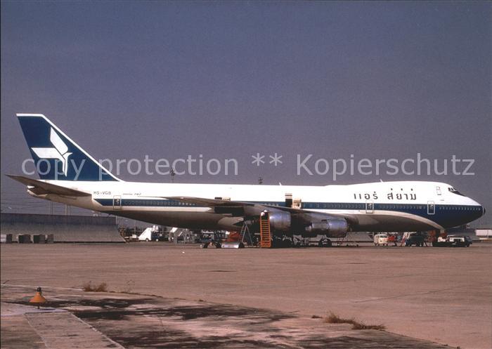 Flugzeuge Zivil Air Siam B747-148 BKK01.74 HS-VGB cn 19744/84