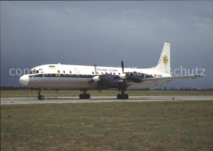 Flugzeuge Zivil Air Ukraine IL18V UR-75475 c/n 18400/74