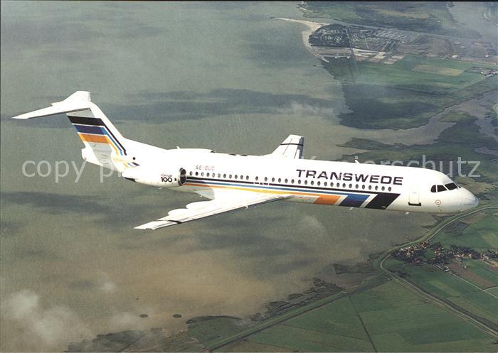 Flugzeuge Zivil Transwede Fokker 100 SE-DUC c/n 11324