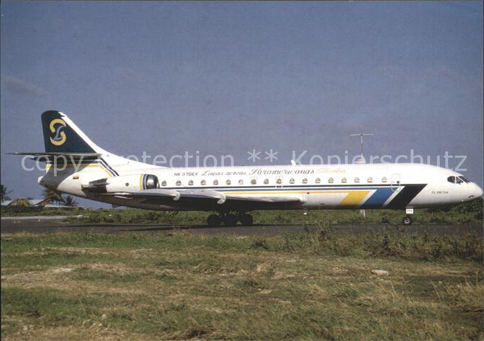Flugzeuge Zivil L.A. Suramericans Caravelle 10B3 HK-3756X c/n 259