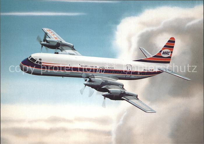 Flugzeuge Zivil Martinair Holland Lockheed L-188C Electra PH-LLG