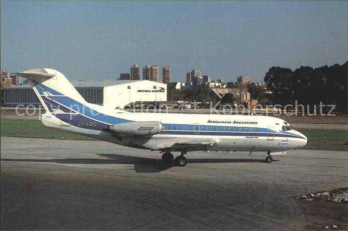 Flugzeuge Zivil Aerolineas Argentinas VFW-Fokker F28-1081 LV-LOC
