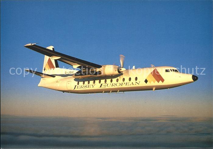 Flugzeuge Zivil Jersey European Fokker F-27