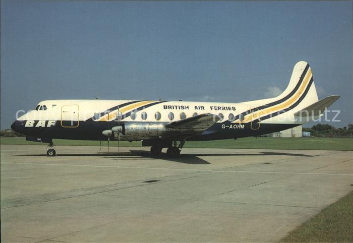 Flugzeuge Zivil British Air Ferries Vickers Viscount 802 G-AOHM c/n 162