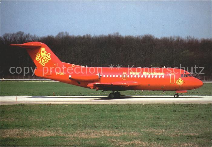 Flugzeuge Zivil Palair Macedonian Fokker 28 F-GIAI