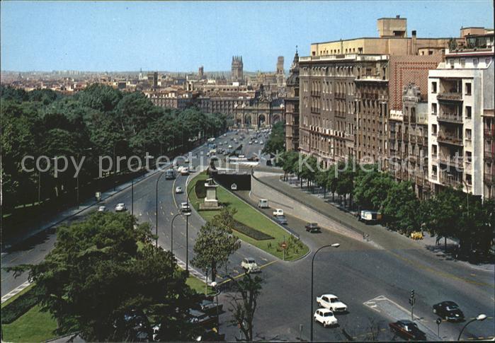 Madrid Spain Calle de Alcala