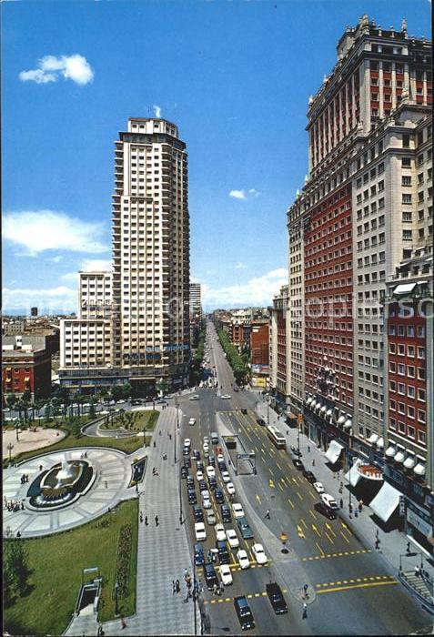 Madrid Spain Plaza de Espana y Calle de la Princesa