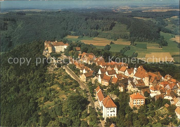 Langenburg Wuerttemberg Schloss Fliegeraufnahme