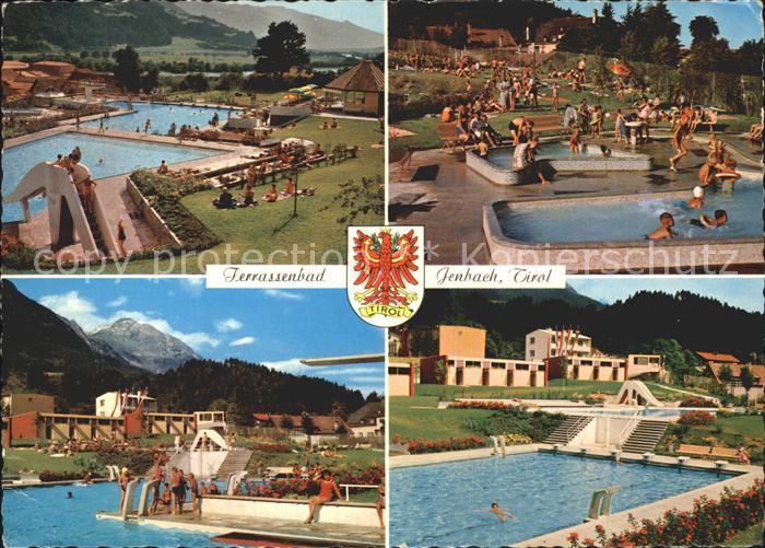 Jenbach Terrassenbad Schwimmbad Alpenblick