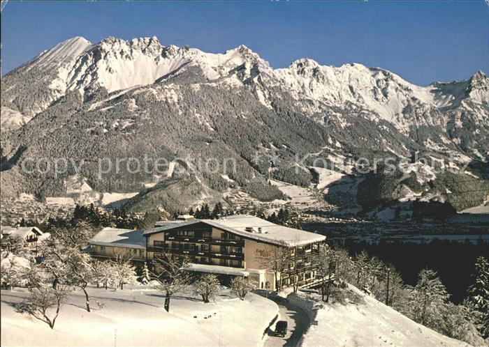 Buerserberg Vorarlberg Hotel Taleu im Winter Alpenpanorama