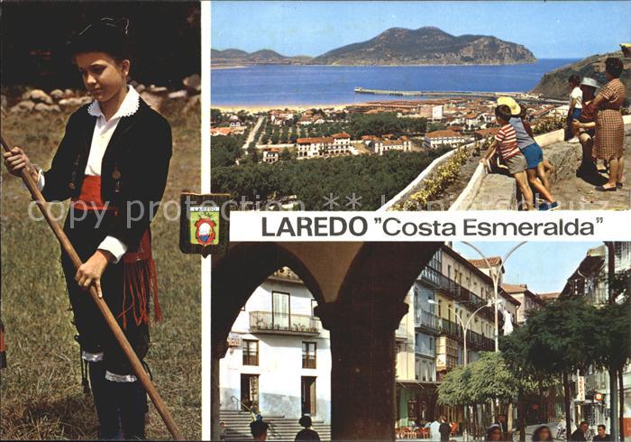 Laredo Spanien Costa Esmeralda Meerblick Ortspartie Trachten