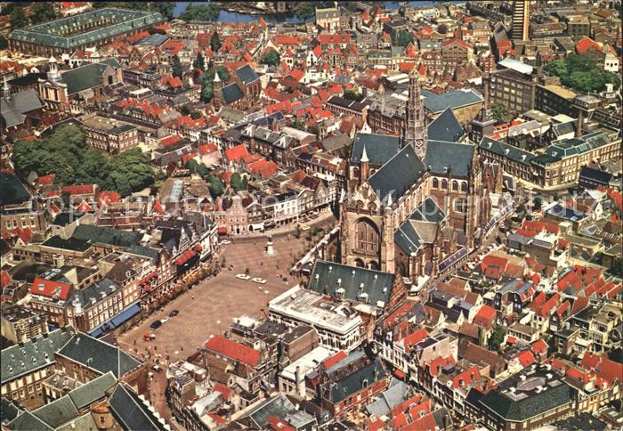 Haarlem Grote of St Bavokerk Luchtopname