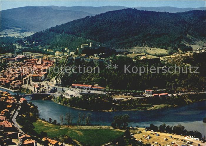 Sisteron Citadelle Vieille Ville vue aerienne