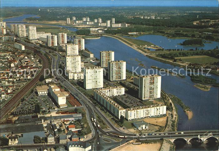 Tours Indre-et-Loire Vue aerienne des rives du Cher