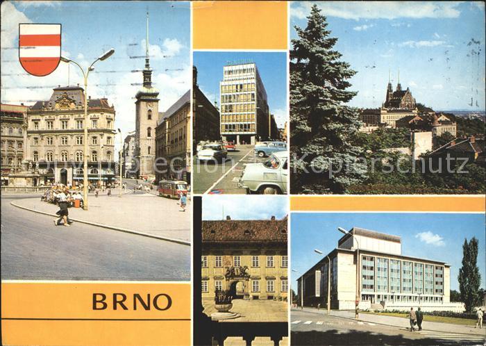 Brno Bruenn Namesti Svobody Obchodni dum Centrum Petrov Nadvori Nove radnice Jan