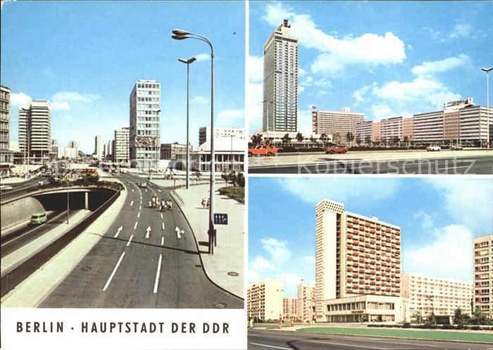 BERLIN CITY Autotunnel am Alexanderplatz Interhotel Stadt Berlin Hans Beimler S