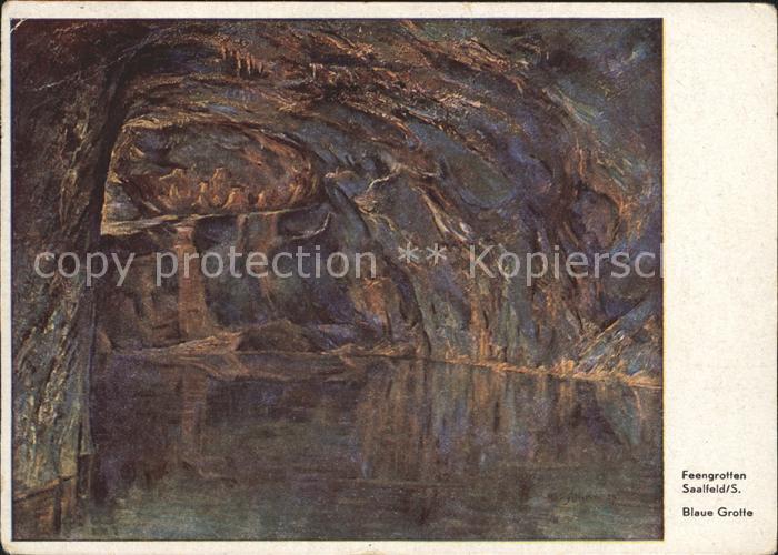 Saalfeld Saale Blaue Grotte Feengrotten Tropfsteinhoehle