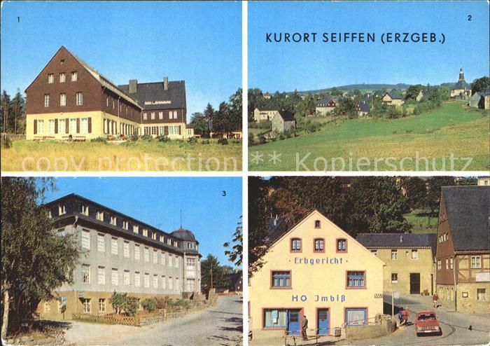 Seiffen Erzgebirge FDGB Erholungsheim Berghof Spielzeugmuseum Erbgericht HO Imbi
