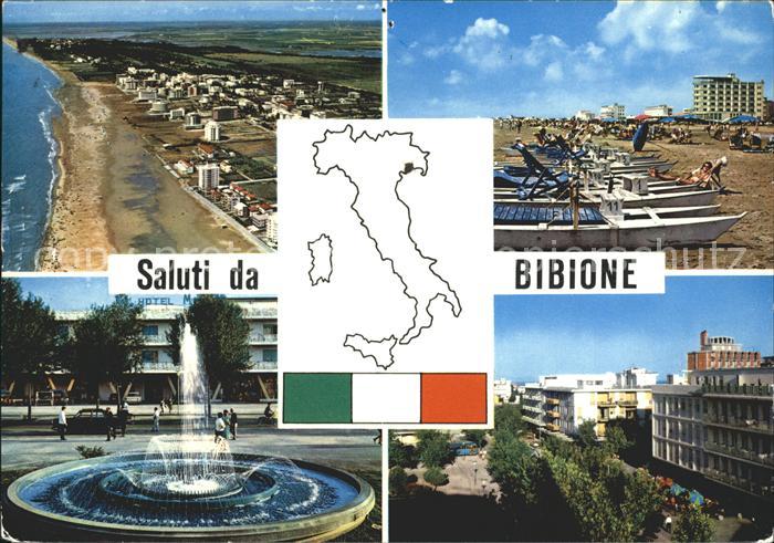 Bibione Dall aereo Spiaggia Piazza della fontana Viale Aurora