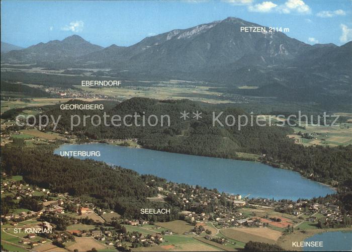 Klopeinersee Ferien und Erholungsgebiet Jauntal Fliegeraufnahme