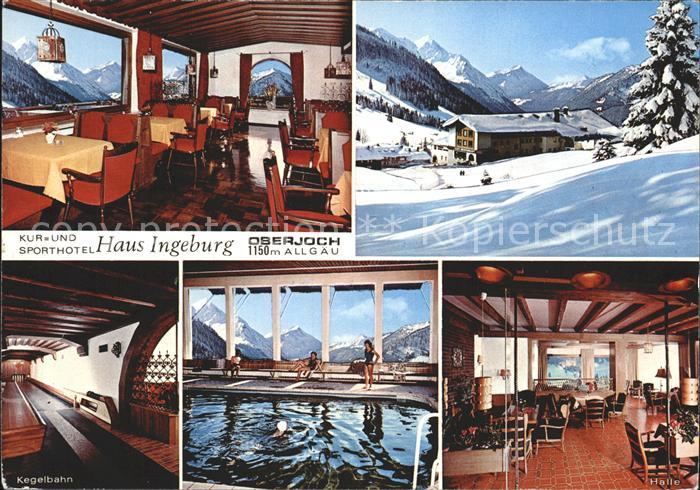 Oberjoch Kur und Sporthotel Haus Ingeborg Kebelbahn Hallenbad Allgaeuer Alpen