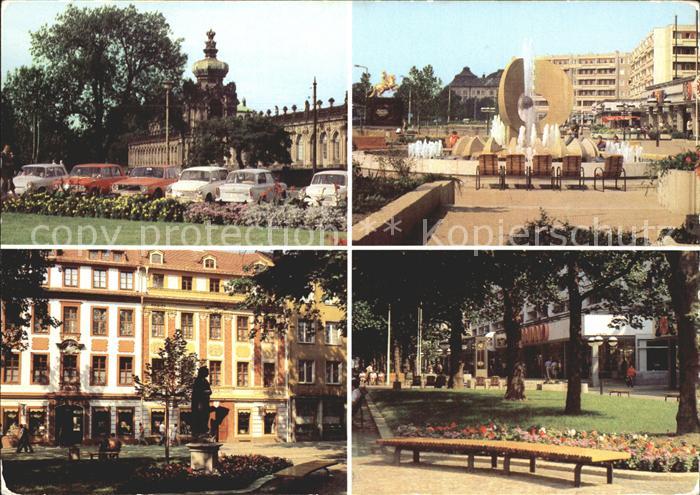 DRESDEN Elbe Zwinger Neustaedter Markt Strasse der Befreiung