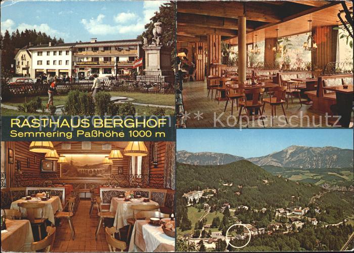 Semmering Niederoesterreich Rasthaus Berghof Cafe Restaurant Pension Minigolf