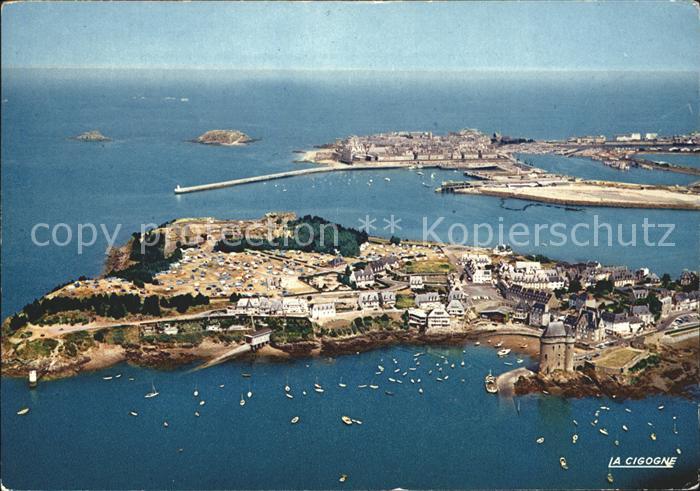 Saint-Malo 35 Cite d Aleth Tour Solidor vue aerienne